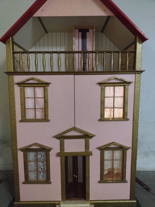A unique custom-made dollhouse.