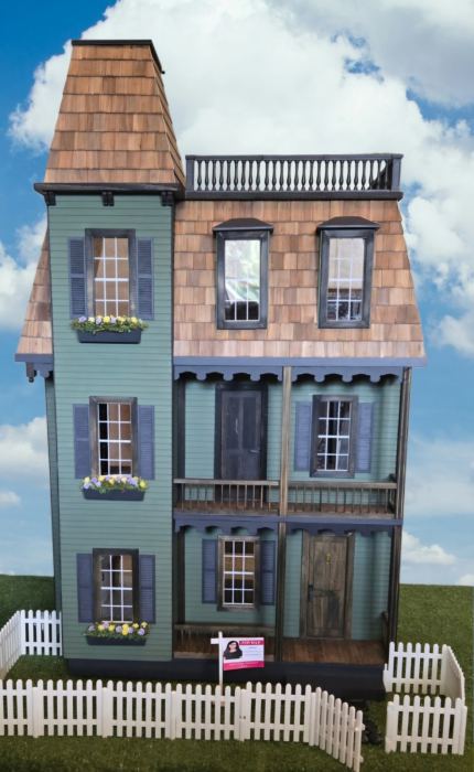 Custom One Of A Kind 1:12 Scale Miniature Dollhouse With Accessories