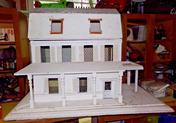 Antique 1910s German Dollhouse Doll House Christian Hacker Mansion SUPER SALE!