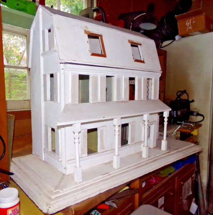 Antique 1910s German Dollhouse Doll House Christian Hacker Mansion SUPER SALE!