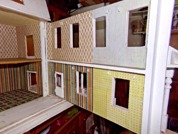 Antique 1910s German Dollhouse Doll House Christian Hacker Mansion SUPER SALE!