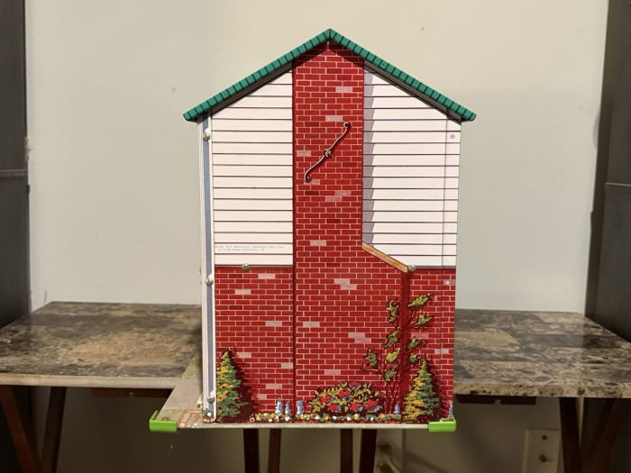 Vintage  Dollhouse  Two-Story Cottage  +Furniture 
