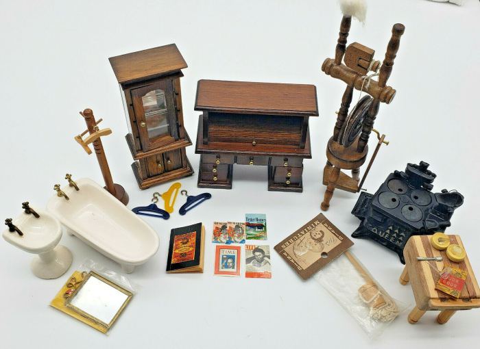 Vintage Dollhouse Collection, Over 30 items in various styles!