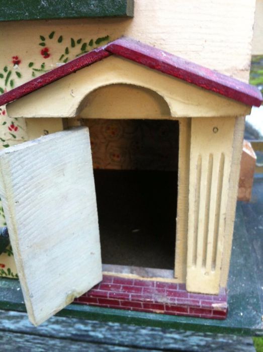 Dollhouse colonial  2 story  Antique Large American 3 rooms  100 year + old