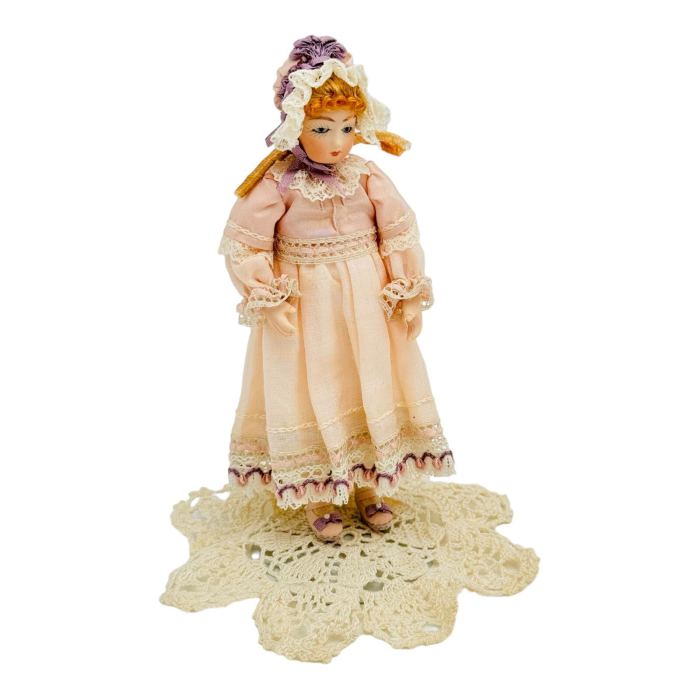 Artisan Miniature Dollhouse Sculpted Porcelain Victorian Doll By Connie Sauve