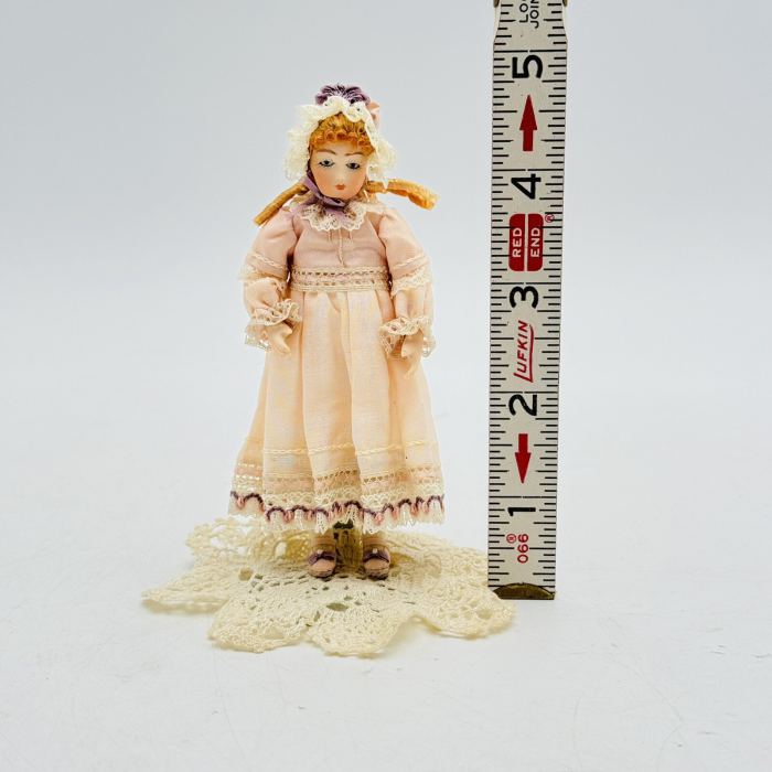 Artisan Miniature Dollhouse Sculpted Porcelain Victorian Doll By Connie Sauve