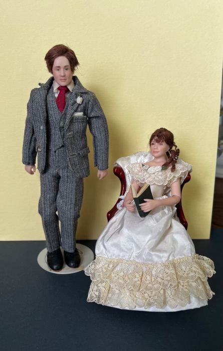 OOAK Artisan Porcelain Dollhouse Dolls 1:12 scale