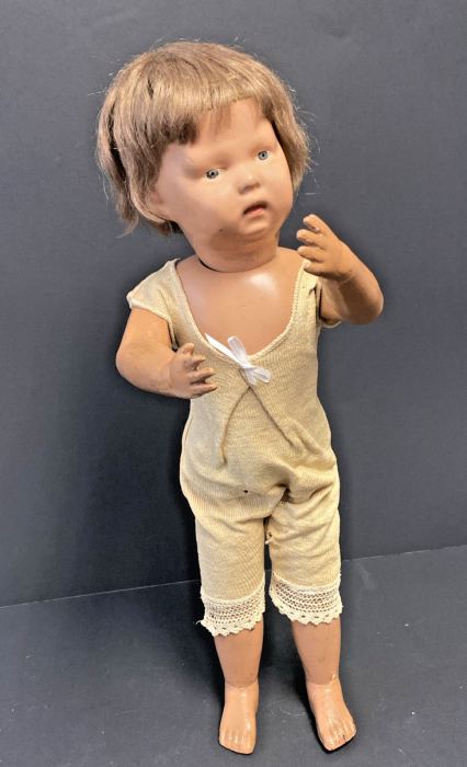 SCHOENHUT WALKABLE BODY DOLL 107W 16 1/2"